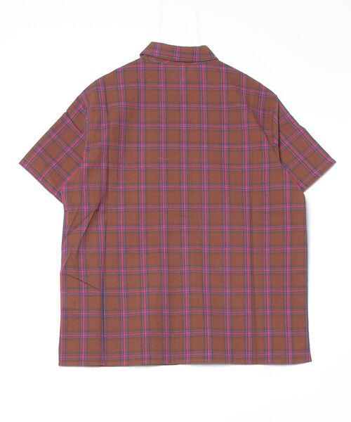 Vini(ヴィニ)の「シングルプリーツポケットタータンチェックシャツ(Tシャツ/カットソー・メンズ・ホワイト/ブラウン・SMALL/MEDIUM/LARGE)」の7枚目の写真
