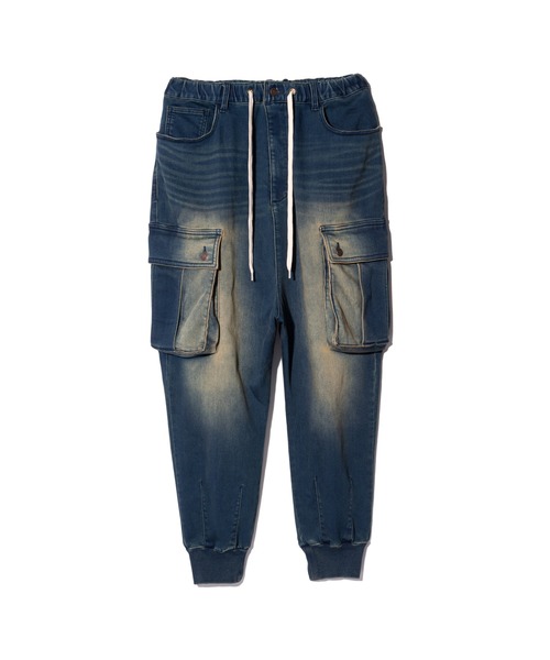 Knit Denim Cargo Pants / ニットデニムカーゴパンツ 予約商品】glamb(グラム)Knit Denim Cargo Pants / ニットデニムカーゴ