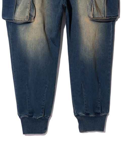 Knit Denim Cargo Pants / ニットデニムカーゴパンツ GB0425/P08 : Knit Denim Cargo Pants / ニットデニムカーゴパンツ