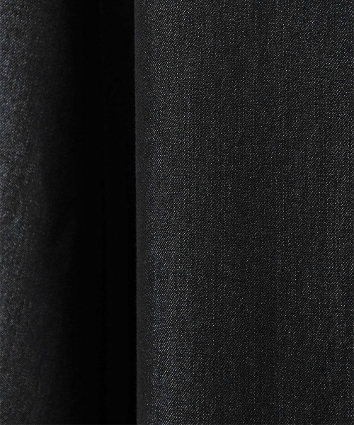 an another angelus（アンアナザーアンジェラス）の「ハイウエストスカラップデニムライクフレアースカート/fint フィント（デニムスカート・レディース・ブラック/インディゴブルー・1/2）」の8枚目の写真