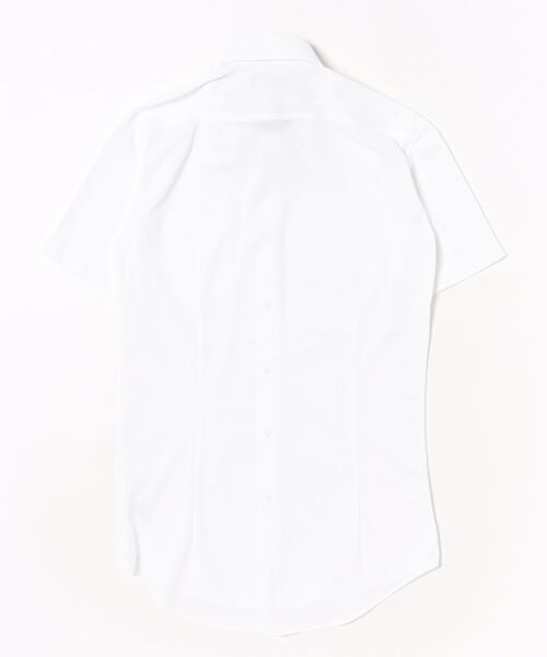 TOKYO SHIRTS(トウキョウシャツ)の「形態安定ノンアイロン ボタンダウン 半袖ストレッチビジネスワイシャツ(ビジネスシャツ・メンズ・ホワイト・首回り43cm/首回り42cm/首回り41cm/首回り39cm/首回り37cm)」の7枚目の写真