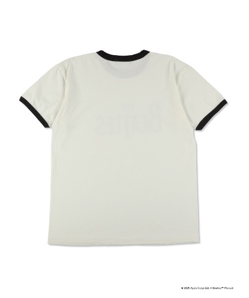 WIND AND SEA（ウィンダンシー）の「BEATLES LOGO RINGER S/S TEE（Tシャツ/カットソー・メンズ・ホワイト×ブラウン・LARGE/MEDIUM/SMALL）」の2枚目の写真