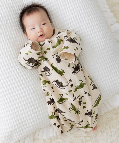 chil2（チルツー）の「綿100% 総柄裏毛ツーウェイオール（ロンパース・キッズ・A/B/C/D/E/F・50-70cm）」の5枚目の写真