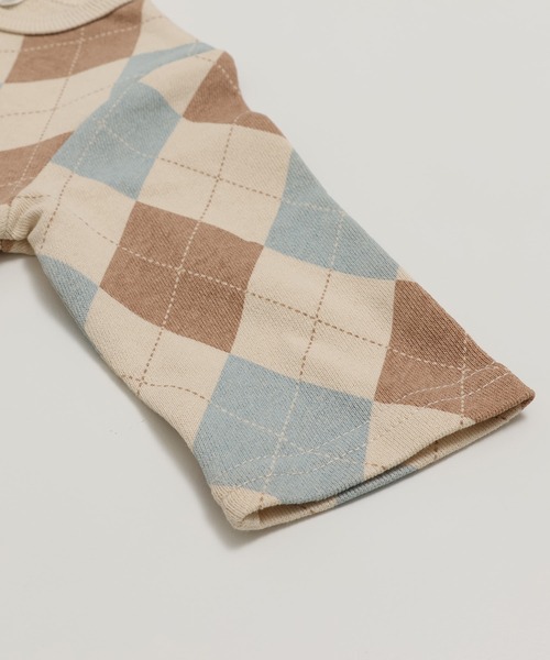 chil2（チルツー）の「綿100% 総柄裏毛ツーウェイオール（ロンパース・キッズ・A/B/C/D/E/F・50-70cm）」の11枚目の写真