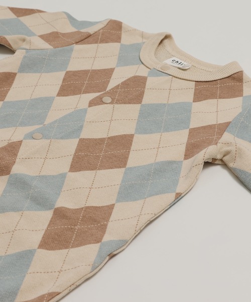 chil2（チルツー）の「綿100% 総柄裏毛ツーウェイオール（ロンパース・キッズ・A/B/C/D/E/F・50-70cm）」の18枚目の写真