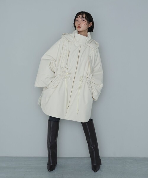 Eme様 EMMEL REFINES＞EM ポンチョライク ナカワタ コート（ポンチョ