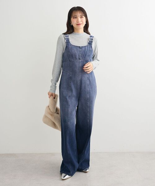 Sugar spoon（シュガースプーン）の「・SUGAR SPOON デニムコルセットオールインワン（サロペット/オーバーオール・レディース・インディゴブルー/パープル/ブラック・FREE）」の3枚目の写真