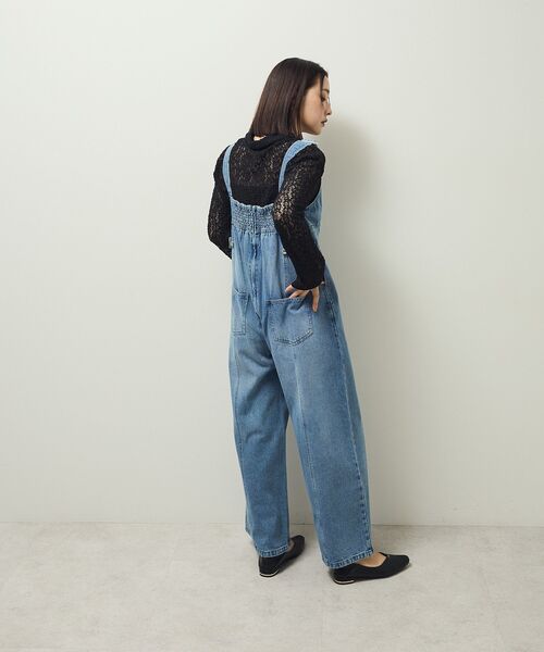 Sugar spoon（シュガースプーン）の「・SUGAR SPOON デニムコルセットオールインワン（サロペット/オーバーオール・レディース・インディゴブルー/パープル/ブラック・FREE）」の8枚目の写真