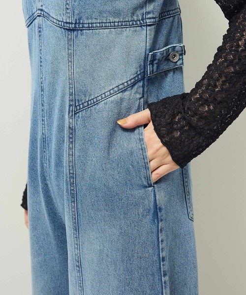 Sugar spoon（シュガースプーン）の「・SUGAR SPOON デニムコルセットオールインワン（サロペット/オーバーオール・レディース・インディゴブルー/パープル/ブラック・FREE）」の14枚目の写真