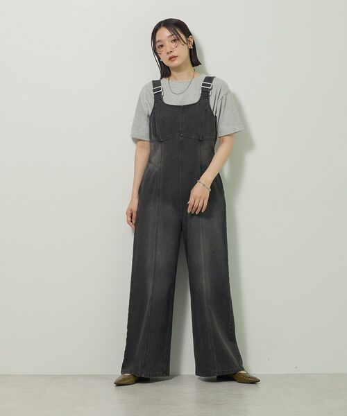 Sugar spoon（シュガースプーン）の「・SUGAR SPOON デニムコルセットオールインワン（サロペット/オーバーオール・レディース・インディゴブルー/パープル/ブラック・FREE）」の16枚目の写真