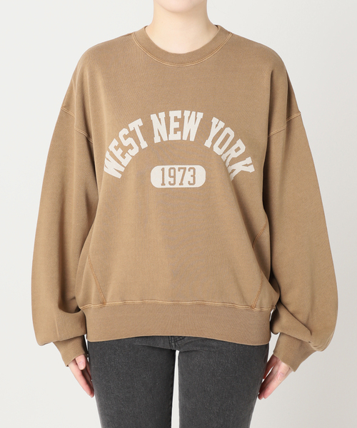 JOURNAL STANDARD relume(ジャーナルスタンダード レリューム)の「ヴィンテージライクカレッジロゴスウェット(スウェット・レディース・ベージュ/ピンク/アイボリー・FREE)」の9枚目の写真