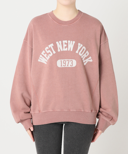 JOURNAL STANDARD relume(ジャーナルスタンダード レリューム)の「ヴィンテージライクカレッジロゴスウェット(スウェット・レディース・ベージュ/ピンク/アイボリー・FREE)」の7枚目の写真