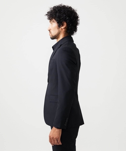 MICHEL KLEIN HOMME   （ミッシェルクランオム）の「【セットアップ】小紋柄テーラードジャケット（テーラードジャケット・メンズ・ブラック・MEDIUM/LARGE/X-LARGE）」の3枚目の写真