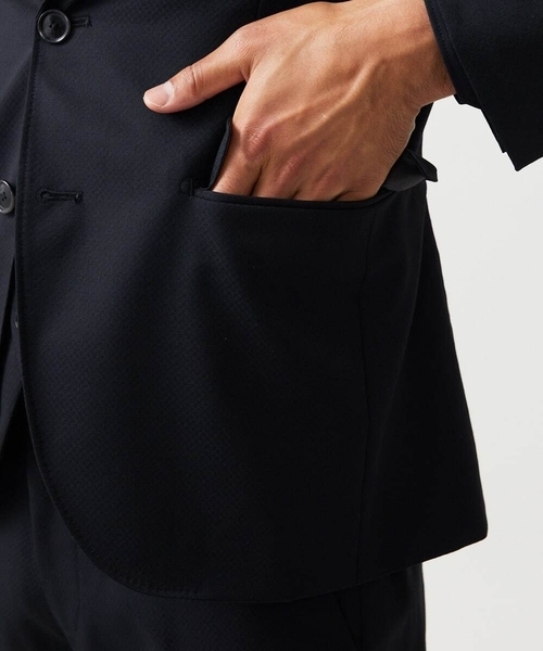 MICHEL KLEIN HOMME   （ミッシェルクランオム）の「【セットアップ】小紋柄テーラードジャケット（テーラードジャケット・メンズ・ブラック・MEDIUM/LARGE/X-LARGE）」の6枚目の写真