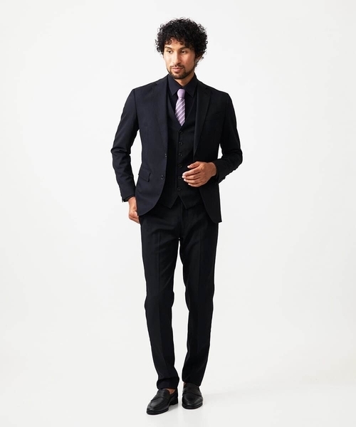 MICHEL KLEIN HOMME   （ミッシェルクランオム）の「【セットアップ】小紋柄テーラードジャケット（テーラードジャケット・メンズ・ブラック・MEDIUM/LARGE/X-LARGE）」の12枚目の写真