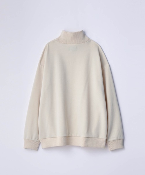 SLICK（スリック）の「【SLICK/スリック】T/R Ponte Knit Ribbed Turtleneck/TRポンチリブタートルネック（Tシャツ/カットソー・メンズ・キナリ/チャコールグレー/ブラック・1/2/3）」の5枚目の写真