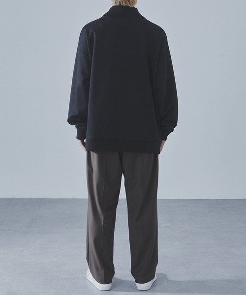 SLICK（スリック）の「【SLICK/スリック】T/R Ponte Knit Ribbed Turtleneck/TRポンチリブタートルネック（Tシャツ/カットソー・メンズ・キナリ/チャコールグレー/ブラック・1/2/3）」の13枚目の写真