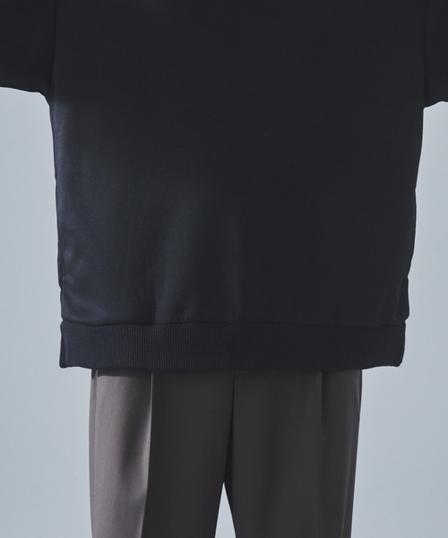 SLICK（スリック）の「【SLICK/スリック】T/R Ponte Knit Ribbed Turtleneck/TRポンチリブタートルネック（Tシャツ/カットソー・メンズ・キナリ/チャコールグレー/ブラック・1/2/3）」の17枚目の写真