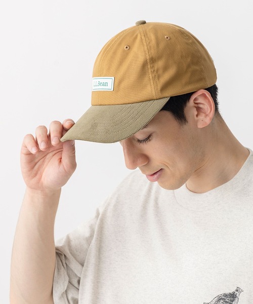 L.L.Bean（エルエルビーン）の「オックスフォード・アンド・コーデュロイ・フィールド・キャップ（キャップ・メンズ・ブラウン系/ベージュ/ブラック/ネイビー・LARGE）」の2枚目の写真