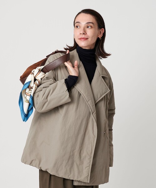 WEB限定 Wardrobe DAILY MINIMAL】テーラード ナイロンパッファー