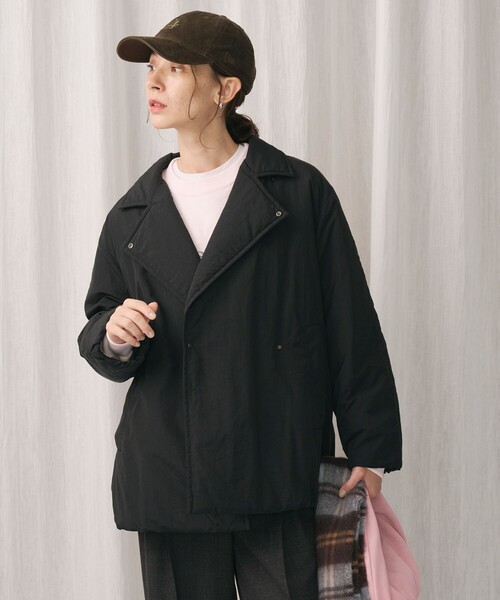 WEB限定 Wardrobe DAILY MINIMAL】テーラード ナイロンパッファー