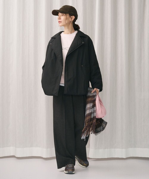 WEB限定 Wardrobe DAILY MINIMAL】テーラード ナイロンパッファー