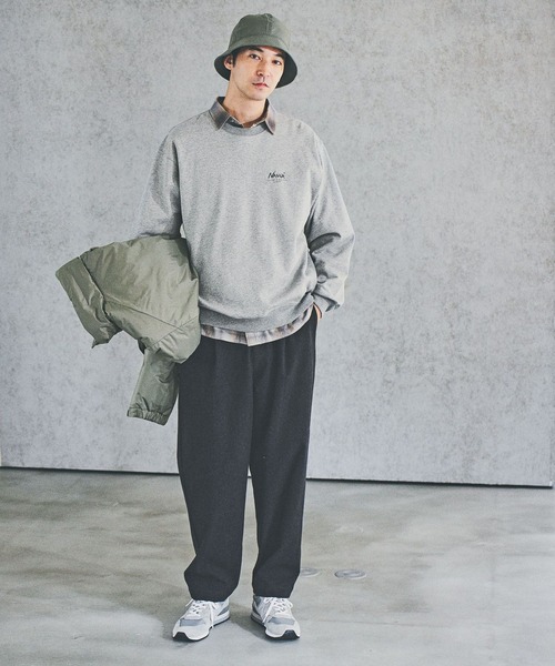 NANGA（ナンガ）の「【NANGA Mt.&Sea(ナンガ)】別注バックプリントスウェット（スウェット・メンズ・ブラック/グレー・MEDIUM/LARGE）」の3枚目の写真