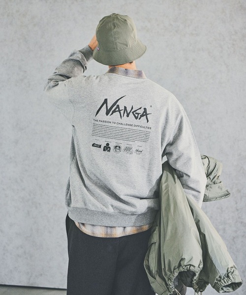 NANGA（ナンガ）の「【NANGA Mt.&Sea(ナンガ)】別注バックプリントスウェット（スウェット・メンズ・ブラック/グレー・MEDIUM/LARGE）」の19枚目の写真