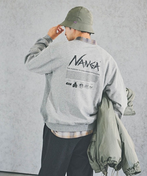 NANGA（ナンガ）の「【NANGA Mt.&Sea(ナンガ)】別注バックプリントスウェット（スウェット・メンズ・ブラック/グレー・MEDIUM/LARGE）」の20枚目の写真