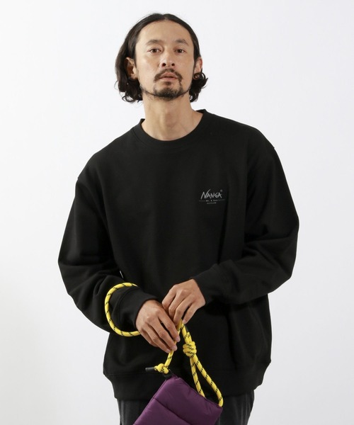 NANGA（ナンガ）の「【NANGA Mt.&Sea(ナンガ)】別注バックプリントスウェット（スウェット・メンズ・ブラック/グレー・MEDIUM/LARGE）」の7枚目の写真