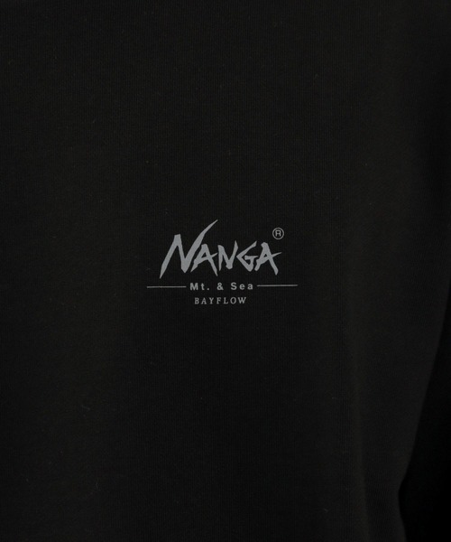 NANGA（ナンガ）の「【NANGA Mt.&Sea(ナンガ)】別注バックプリントスウェット（スウェット・メンズ・ブラック/グレー・MEDIUM/LARGE）」の9枚目の写真