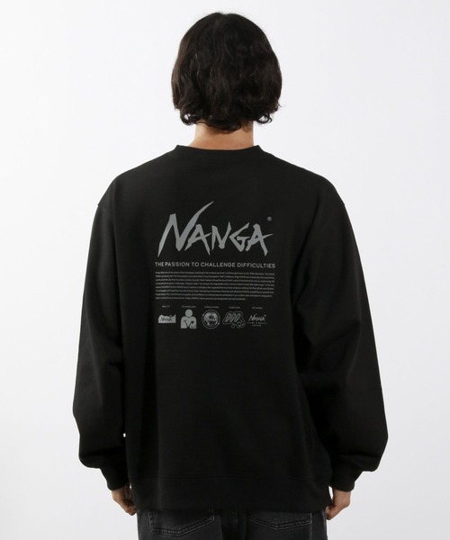 NANGA（ナンガ）の「【NANGA Mt.&Sea(ナンガ)】別注バックプリントスウェット（スウェット・メンズ・ブラック/グレー・MEDIUM/LARGE）」の13枚目の写真