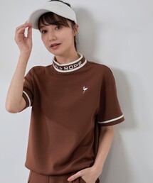 JUN&ROPE' | 【セットアップ対応】ダンボールニット5分袖配色プルオーバー(Tシャツ/カットソー)