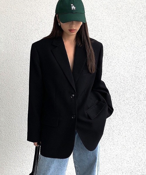 セール】ゆったりシングルテーラードジャケット（テーラードジャケット