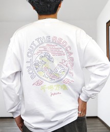 刺繍 ロゴ ポケット 長袖 グラフィック Tシャツ ヘビーウェイト ロンT