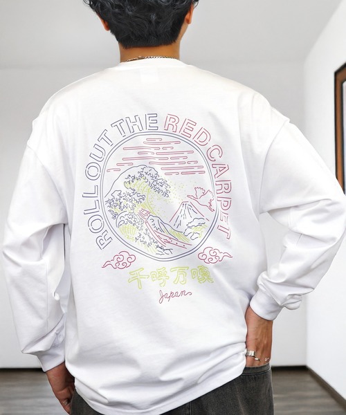 L'atelier(ラトリエ)の「刺繍 ロゴ ポケット 長袖 グラフィック Tシャツ ヘビーウェイト ロンT(Tシャツ/カットソー・メンズ・ブラック系その他2/ダルブルー系4/ブラウン系4/ホワイト系4/ホワイト系その他3/ブラック系4/ブラック系その他3/ホワイト系その他2/ホワイト系5/ブラック系5/ピンク系5/ブラック系その他5・LL/L/M)」の5枚目の写真