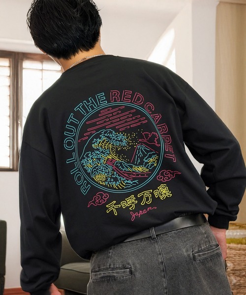 L'atelier(ラトリエ)の「刺繍 ロゴ ポケット 長袖 グラフィック Tシャツ ヘビーウェイト ロンT(Tシャツ/カットソー・メンズ・ブラック系その他2/ダルブルー系4/ブラウン系4/ホワイト系4/ホワイト系その他3/ブラック系4/ブラック系その他3/ホワイト系その他2/ホワイト系5/ブラック系5/ピンク系5/ブラック系その他5・LL/L/M)」の20枚目の写真