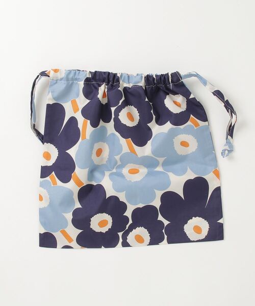 marimekko(マリメッコ)の「【ASIA EXCLUSIVE】Mini Unikko / drawstring bag(ポーチ・レディース・ブルー・FREE)」の7枚目の写真