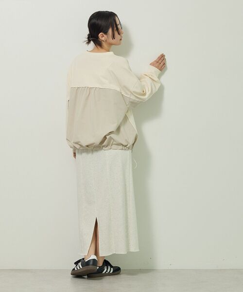 Green　Parks（グリーンパークス）の「バルーンドッキングプルオーバー（スウェット・レディース・ブラック/ブラウン/カーキ/アイボリー・FREE）」の7枚目の写真