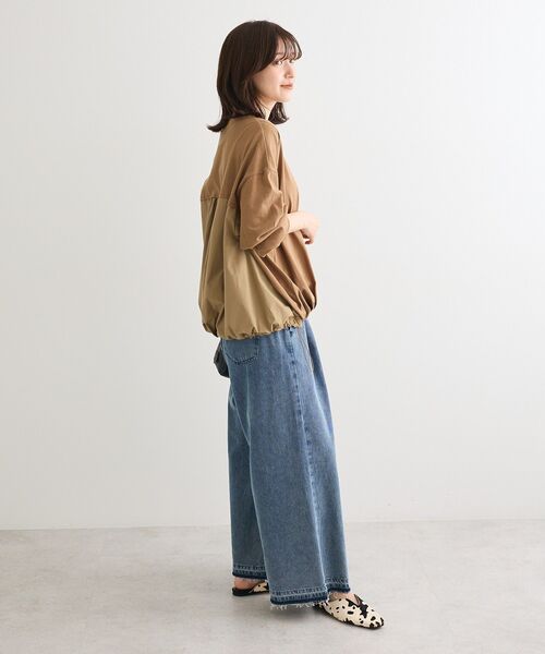 Green　Parks（グリーンパークス）の「バルーンドッキングプルオーバー（スウェット・レディース・ブラック/ブラウン/カーキ/アイボリー・FREE）」の16枚目の写真