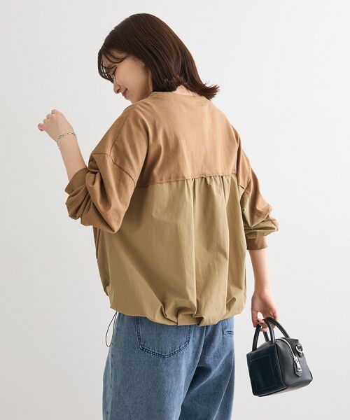 Green　Parks（グリーンパークス）の「バルーンドッキングプルオーバー（スウェット・レディース・ブラック/ブラウン/カーキ/アイボリー・FREE）」の19枚目の写真