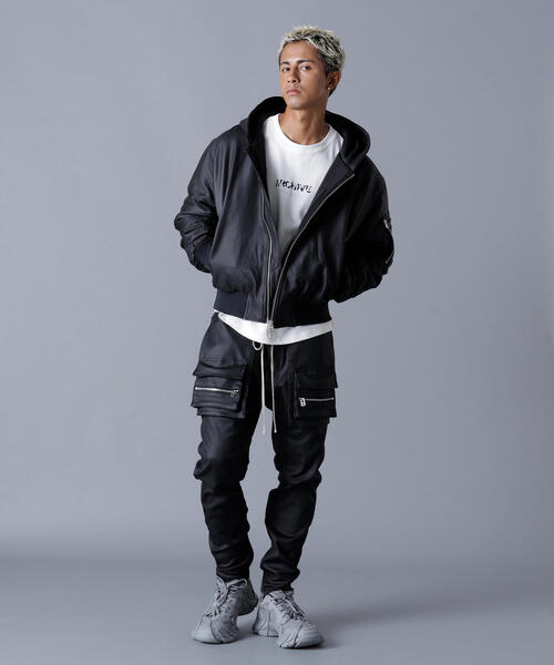 DANKE SCHON（ダンケシェーン）の「DankeSchon/ダンケシェーン/COATING HOOD MA-1（MA-1・レディース・ブラック・S/L/M）」の20枚目の写真