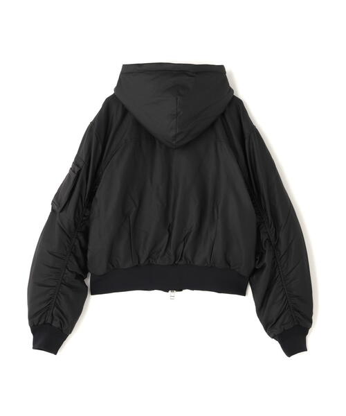 DANKE SCHON（ダンケシェーン）の「DankeSchon/ダンケシェーン/COATING HOOD MA-1（MA-1・レディース・ブラック・S/L/M）」の12枚目の写真
