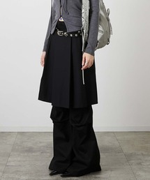 【led.tokyo】POCKET PLEATS SKIRT/ポケットプリーツスカート