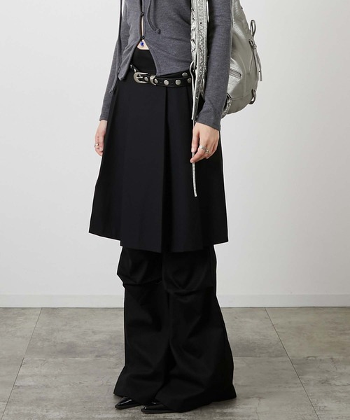 led.tokyo（レッドトウキョウ）の「【led.tokyo】DOCKING NYLON SKIRT