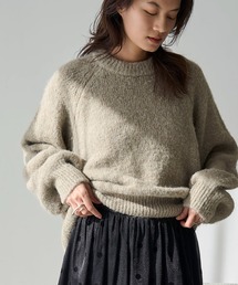 meilmada | ボリュームスリーブラグランニット(ニット/セーター)