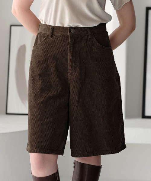 ZAKKA-BOX(ザッカボックス)の「コーデュロイハーフパンツ(その他パンツ・レディース・アイボリー/ブラック/カーキブラウン・L/M)」の17枚目の写真