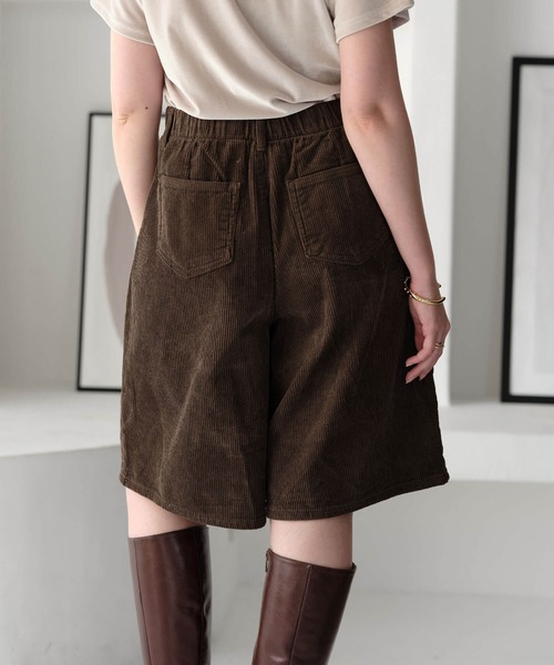 ZAKKA-BOX(ザッカボックス)の「コーデュロイハーフパンツ(その他パンツ・レディース・アイボリー/ブラック/カーキブラウン・L/M)」の20枚目の写真