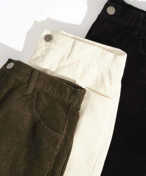ZAKKA-BOX(ザッカボックス)の「コーデュロイハーフパンツ(その他パンツ・レディース・アイボリー/ブラック/カーキブラウン・L/M)」の9枚目の写真