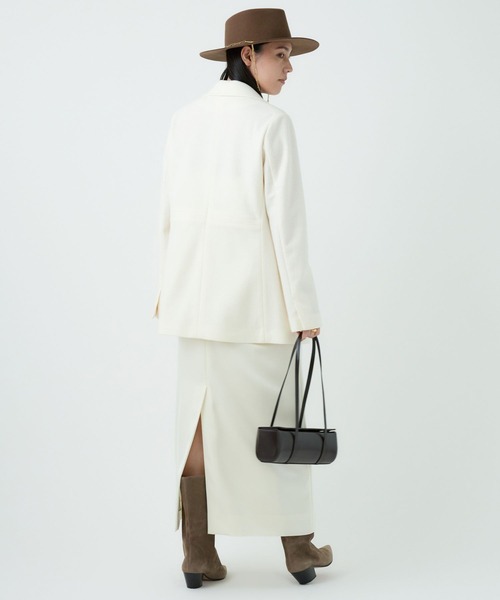 Chaos（カオス）の「Chaos(カオス)/ ◇金子綾さんYouTube紹介◇　バランサールームジャケット　【セットアップ可】（テーラードジャケット・レディース・チャコールグレー/アイボリー・FREE）」の6枚目の写真